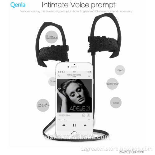2017 New Waterproof Headphone!Stereo sport bluetooth earphone,Noise cancelling OEM wireless bluetooth earphone